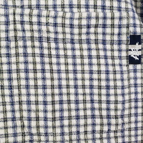 No Fear Shirt Men’s Size Large L Blue Plaid Long Sleeve Button Up Vtg Y2K - Picture 5 of 11